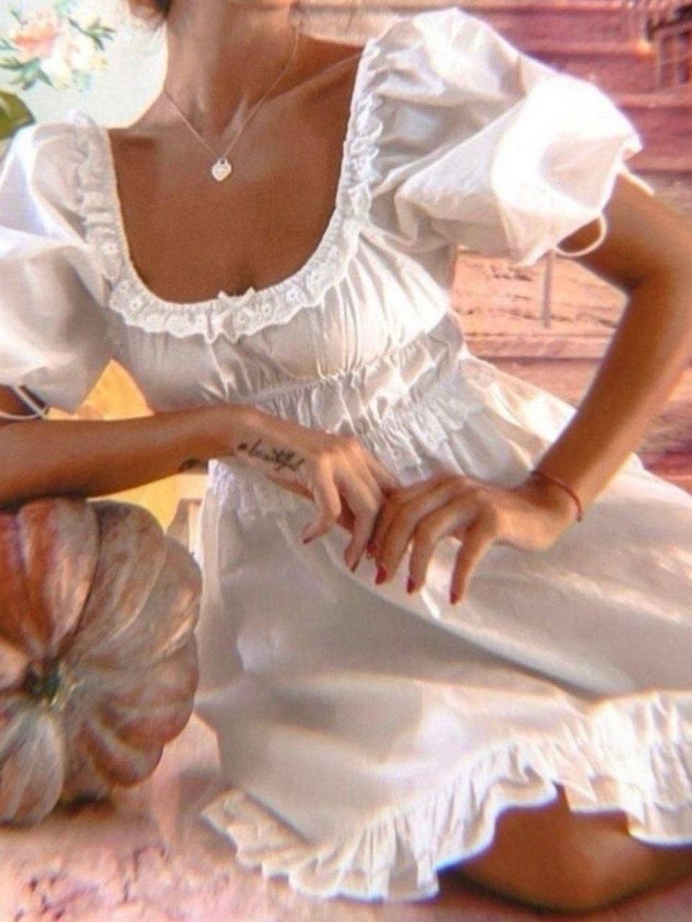 For Love and Lemons Jackson White Mini Dress